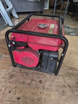 Red Portable Gas-Powered Generator