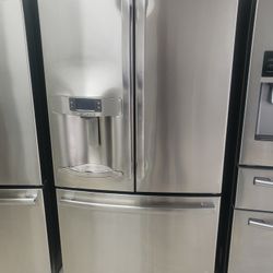 Refrijerador General Electric Y Estufa General Electric De Gas Doble Horno 
