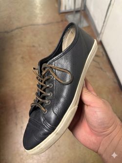 Frye Leather Low Top Sneakers - Navy Blue (Premium Leather)