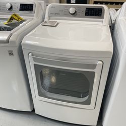 White 7.3 Cu. Ft. Smart Wi-Fi Enabled Electric Dryer With Sensor Dry Technology 