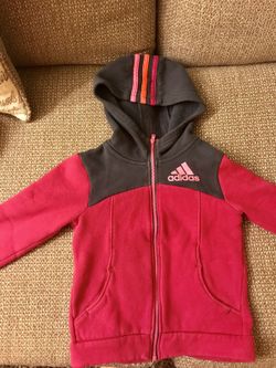 Girl kids authentic adidas hooded sweater