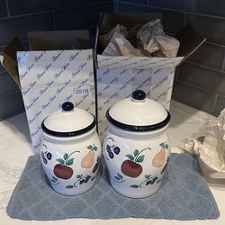 Princess House Cermaic Canisters