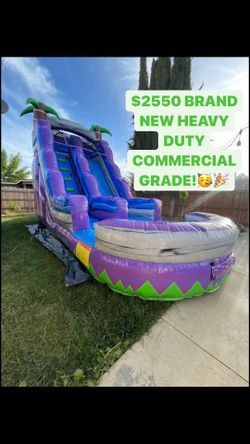 18 FT COMMERCIAL TROPICAL WATERSLIDE 