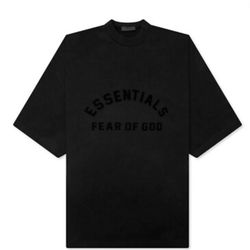 Black essentials fear of god shirt XL