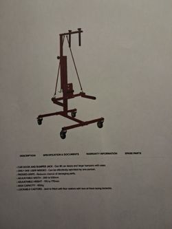 Hydraulic door removal and installation lift and more