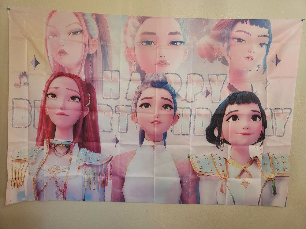 Kpop Demon Hunter Backdrop $12