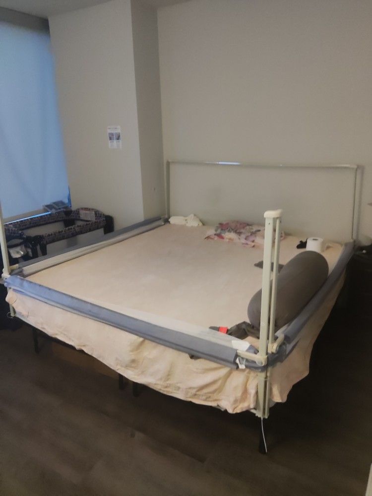 King size bed with free frame