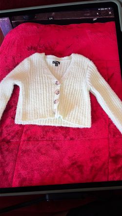 Girls  Light Green Cardigan