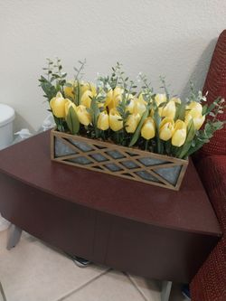 Yellow flower decor