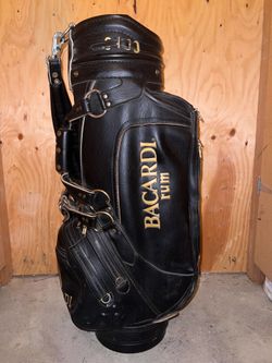 Bacardi Rum Vintage Leather golf bag - Belding Sports