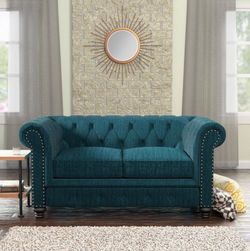 Tufted love seat