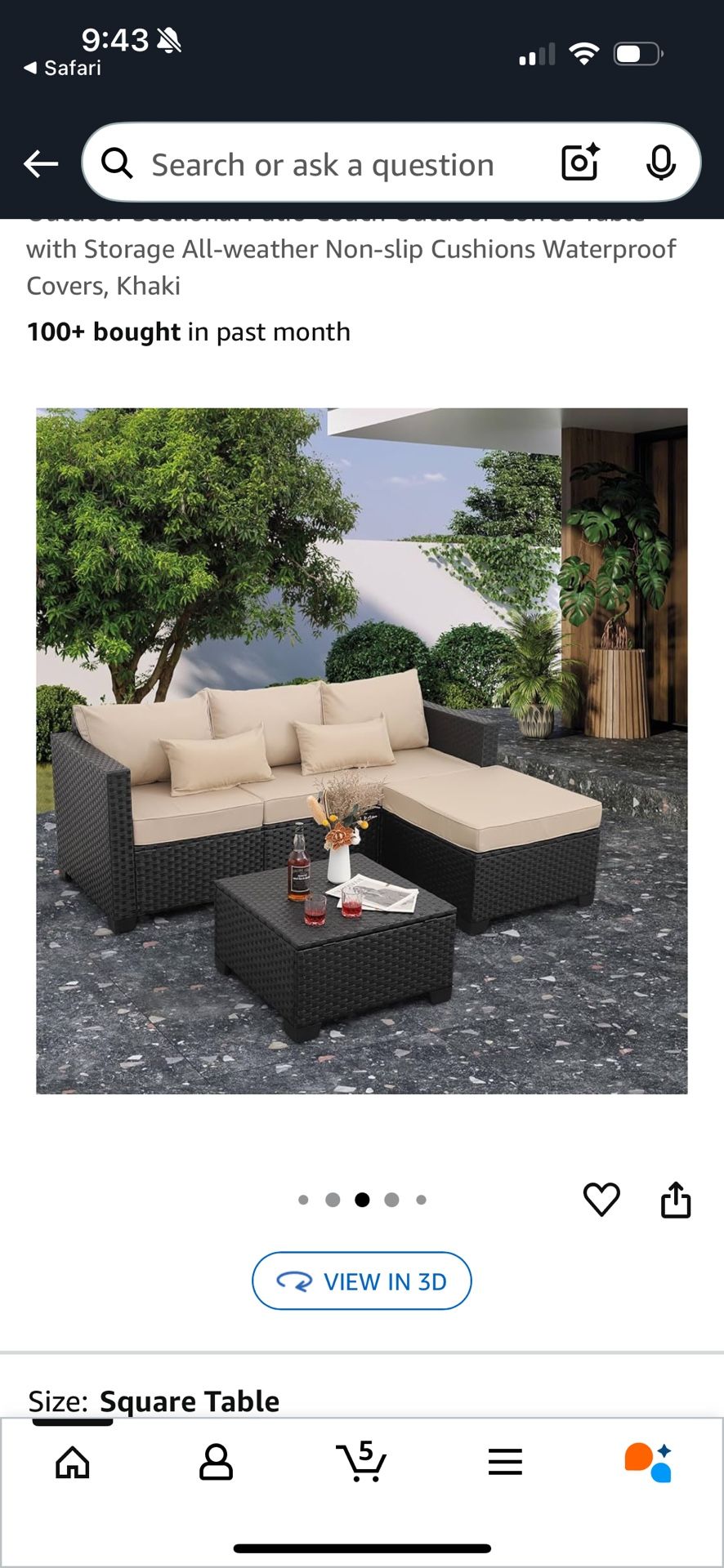 Outdoor Patio Set