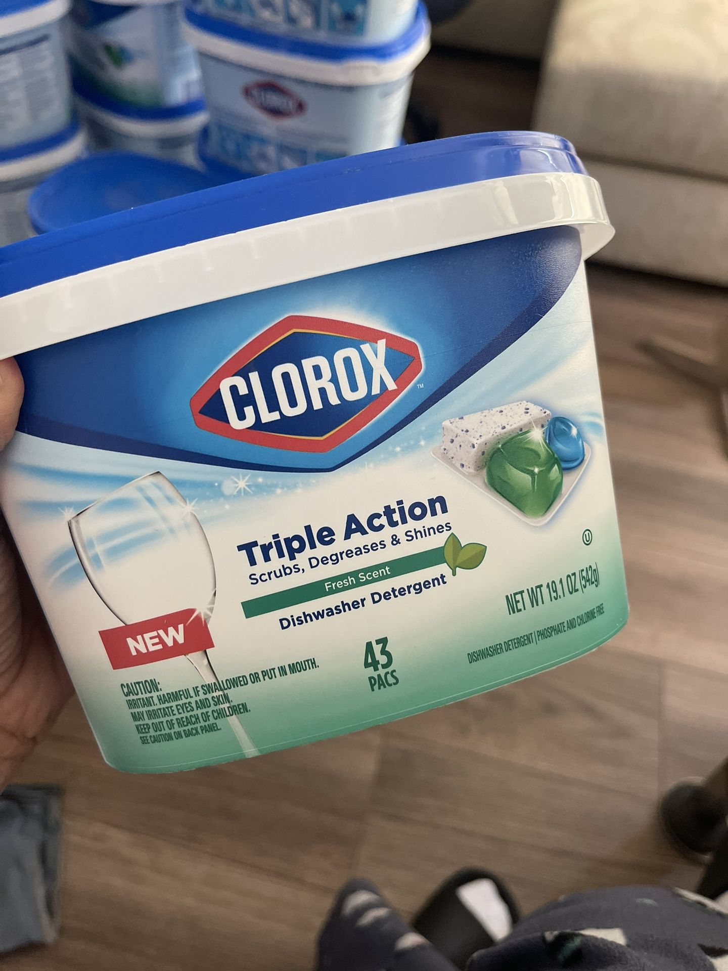Clorox Triple Action Dishwashing pods