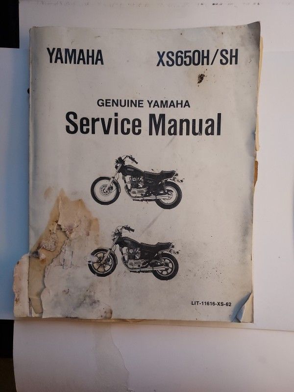 Yamaha Service Manual XS650H/SH LIT-11616-XS-62