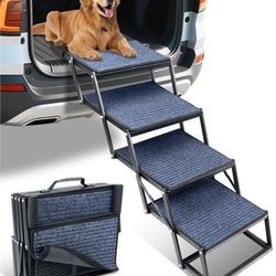 Dog Stairs for Car, 42''x 17'' Extra Wide Dog Stairs for Large Dogs