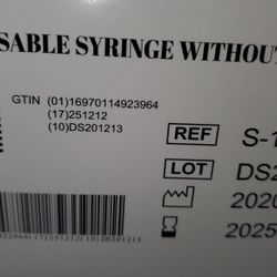 1ml Disposable Luer Lock Syringes Without Needles