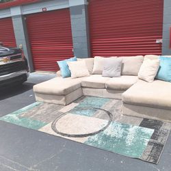 Double Chaise Sectional Sofa 
