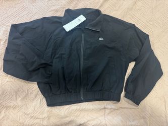Alo Yoga Black Full-Zip Jacket
