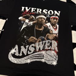 Allen Iverson T Shirt Size Large 