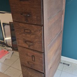 Free!  Antique Oak File Cabinet