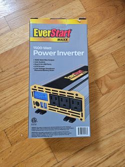 New Everstart PC1000E MAXX 1500 Watt Automotive Power Inverter MSRP $180
