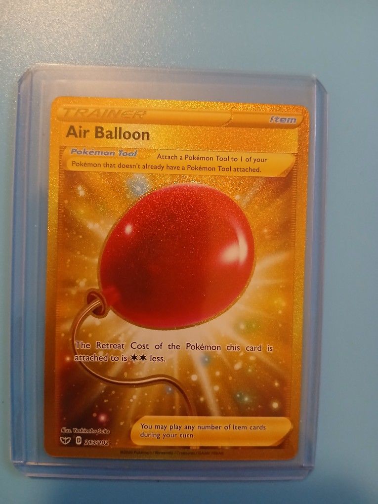 Gold Air Balloon Pokémon Card