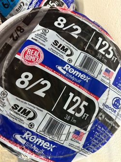 New Romex wire 8/2