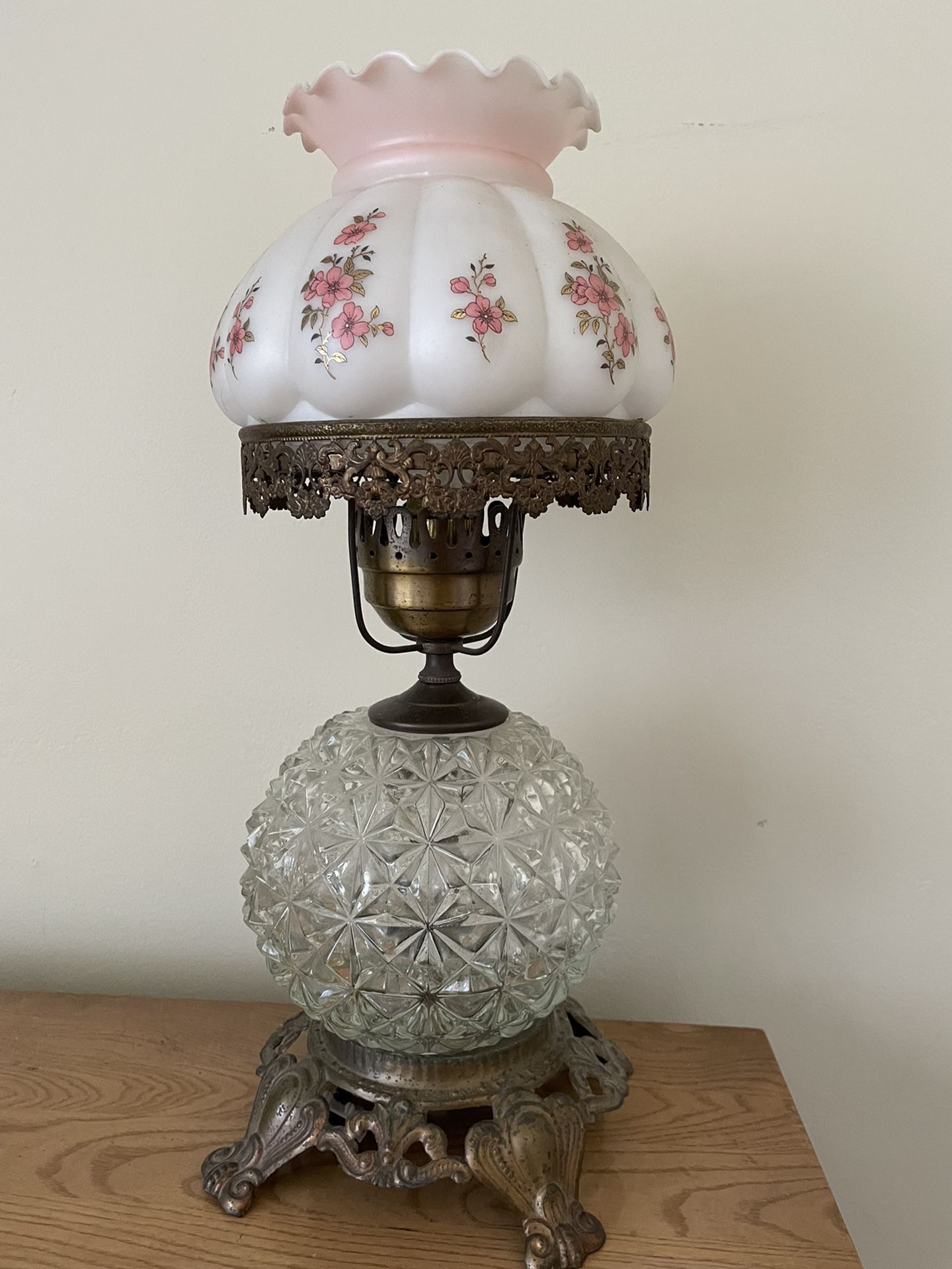 Antique Glass Lamp 