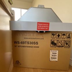 Windster 30” Under Cabinet Kitchen Range Hood