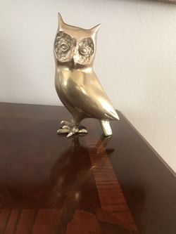 Antique Metal Owl