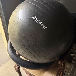Large Trideer Yoga/Exercise Ball with Stability Base