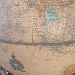 Vintage world globe