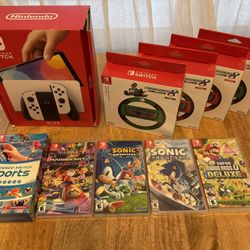 Nintendo Switch OLED Bundle – Games + Accessories – Great Deal!