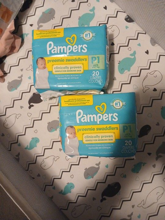 Pampers Preemie Diapers Packs Of 20