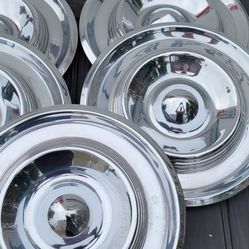 1957 Chrysler Saratoga Windsor 14" Hubcaps Set Of (4) Wheel Covers 
