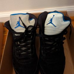 Air Jordans Blue Black Gray Size 9.0 Classic 