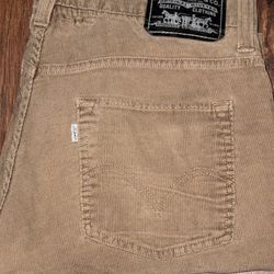 Levi's 511 Slim Fit Corduroy Pants cotton 2018 edition men 33x32 