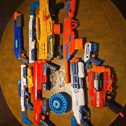 Nerf Gun Blasters Variety 9 Total NO AMMO DARTS