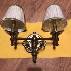 Brand New solid Brass two lamp Sconce