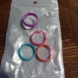 Ladies Silicone Rings size 9