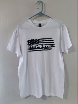 Custom American Flag Shirt Hunting Style .