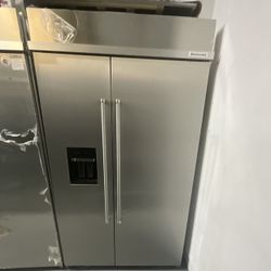 🔥 OPEN BOX – KitchenAid 48” Built-In Refrigerator (Stainless Steel) 🔥