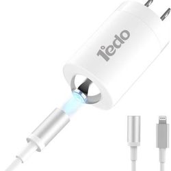 new Charger Fast Charging for iPhone, 1°edo 20W Magnetic Fast Charger Block with 3FT Cable Innovative Magnetic to Lightning Cable for iPhone 14/13/12/