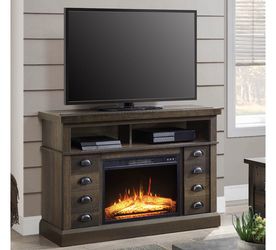 Fireplace tv stand up 55”