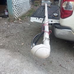 electric pole with the box for the meter