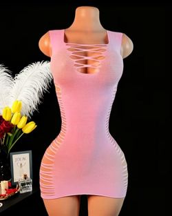 Powder pink lingerie
