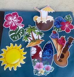 Lilo & Stitch Hawaiian Birthday Party Banners and Balloons