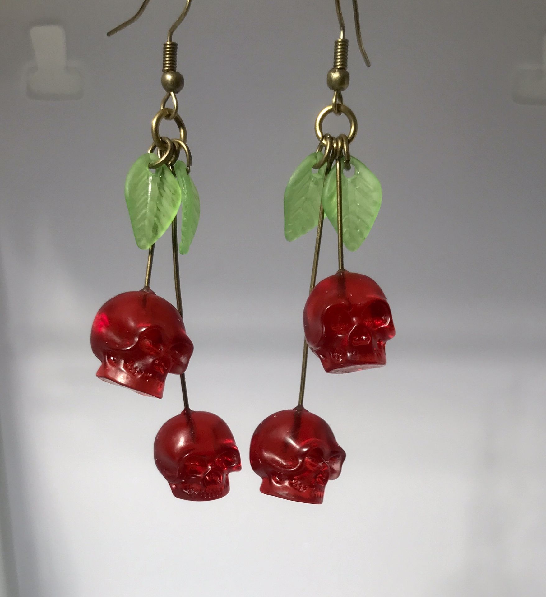 Cheery Skull Earrings