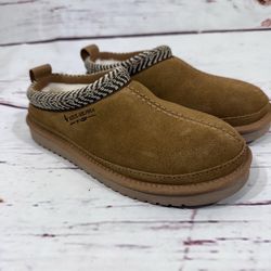 Koolaburra by UGG Burree Slippers Womens 5 Brown Sheepskin Lined Slip On 1159730