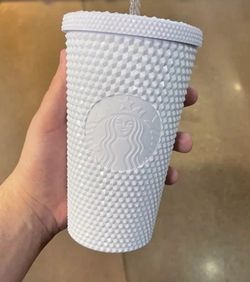 Starbucks White Studded Tumbler Grande Spring Easter 2024 *NEW*